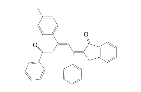 (2E)-2-[(E)-3-(4-methylphenyl)-5-oxidanylidene-1,5-diphenyl-pent-2-enylidene]-3H-inden-1-one
