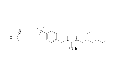 Guanidine, N-[[4-(1,1-dimethylethyl)phenyl]methyl]-N'-(2-ethylhexyl)-, monoacetate