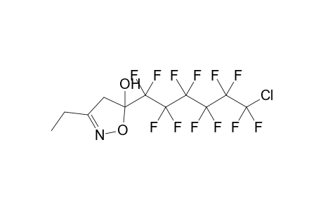 5-(6-chloro-1,1,2,2,3,3,4,4,5,5,6,6-dodecafluoro-hexyl)-3-ethyl-2-isoxazolin-5-ol