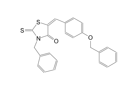 (5E)-3-benzyl-5-[4-(benzyloxy)benzylidene]-2-thioxo-1,3-thiazolidin-4-one