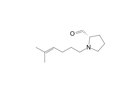 (S)-N-(5-Methyl-4-hexenyl)pyrrolidine carboxaldehyde