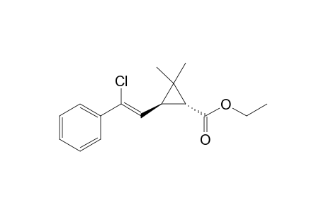 Ethyl trans-3-[(Z)-2-Chloro-2-(phenylethenyl]-2,2-dimethylcyclopropanecarboxylate