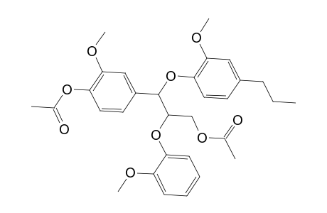 4-[3-(Acetyloxy)-2-(2-methoxyphenoxy)-1-(2-methoxy-4-propylphenoxy)propyl]-2-methoxyphenyl acetate