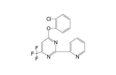 4-(o-CHLOROPHENOXY)-2-(2-PYRIDYL)-6-(TRIFLUOROMETHYL)PYRIMIDINE