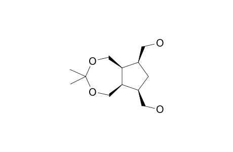 (1R*,7S*,8S*,10R*)-8,10-BIS-(HYDROXYMETHYL)-4,4-DIMETHYL-3,5-DIOXABICYCLO-[5.3.0]-DECANE