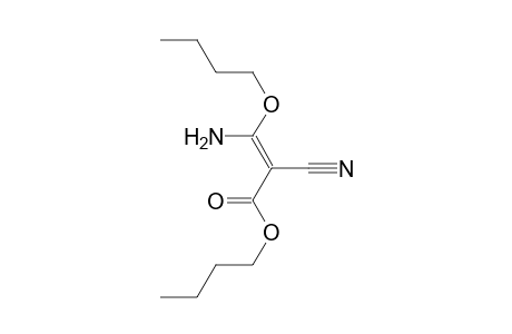 (E)-3-amino-3-butoxy-2-cyano-2-propenoic acid butyl ester