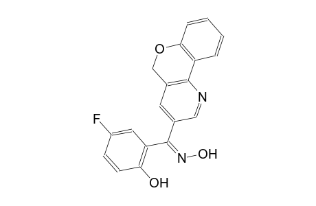 (E)-5H-chromeno[4,3-b]pyridin-3-yl(5-fluoro-2-hydroxyphenyl)methanone oxime