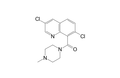 Piperazine, 1-[(3,7-dichloro-8-quinolinyl)carbonyl]-4-methyl-
