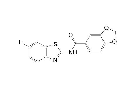 1,3-benzodioxole-5-carboxamide, N-(6-fluoro-2-benzothiazolyl)-