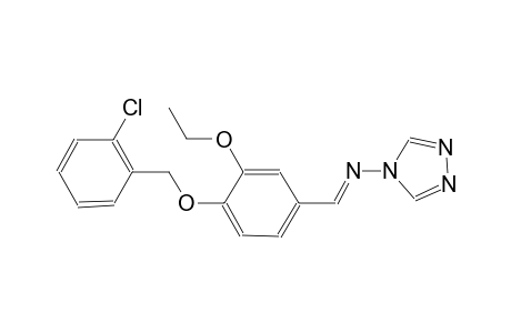 N-((E)-{4-[(2-chlorobenzyl)oxy]-3-ethoxyphenyl}methylidene)-4H-1,2,4-triazol-4-amine