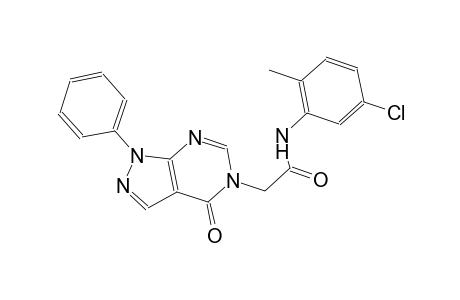 N-(5-chloro-2-methylphenyl)-2-(4-oxo-1-phenyl-1,4-dihydro-5H-pyrazolo[3,4-d]pyrimidin-5-yl)acetamide
