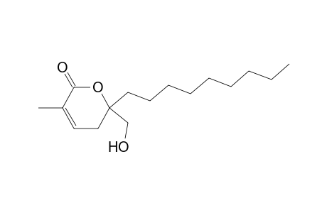5,6-Dihydro-6-hydroxymethyl-3-methyl-6-nonyl-2h-pyran-2-one