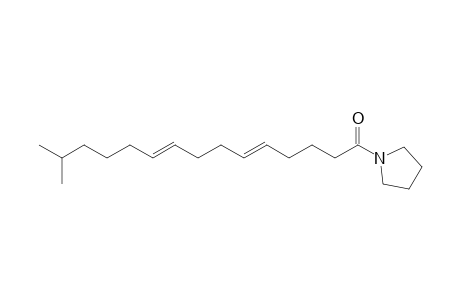 N-[14-Methyl-5,9-pentadecadienoyl]-pyrrolidine