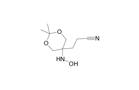 5-(2-Cyanoethyl)-2,2-dimethyl-5-hydroxylamine-1,3-dioxane