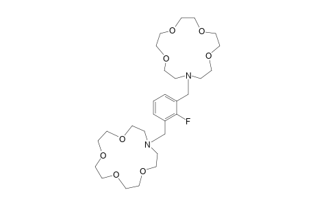 2-FLUORO-1,3-BIS-[(1-AZA-4,7,13-TETRAOXACYCLOPENTADECYL)-METHYL]-BENZENE