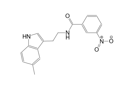 N-[2-(5-methyl-1H-indol-3-yl)ethyl]-3-nitrobenzamide