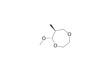 trans-5-Methoxy-6-methyl-1,4-dioxepane