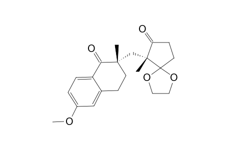 (1'RE,2RS)-2-[(2',2'-ETHYLENEDIOXY-1'-METHYL-5'-OXOCYCLOPENTYL)-METHYL]-6-METHOXY-2-METHYL-3,4-DIHYDRONAPHTHALEN-1(2H)-ONE