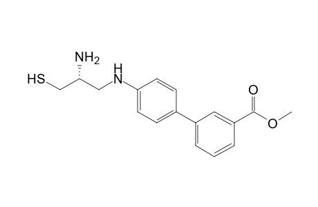 3-[4-[[(2R)-2-amino-3-mercapto-propyl]amino]phenyl]benzoic acid methyl ester