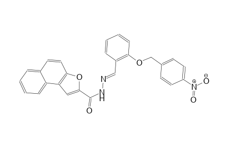 N'-((E)-{2-[(4-nitrobenzyl)oxy]phenyl}methylidene)naphtho[2,1-b]furan-2-carbohydrazide