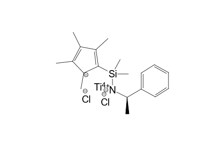 (R)-(+)-Dichloro[neta5:neta1-(dimethyltetramethylcyclopentadienylsilyl)(1-phenylethyl)amido]titanium