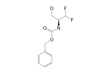 (-)-(2R)-2-(N-BENZYLOXYCARBONYL)-AMINO-3,3-DIFLUOROPROPANOL
