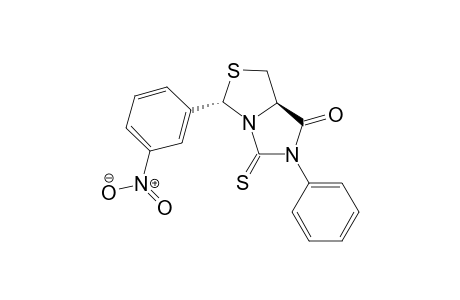 (3S,7aR)-3-(3-Nitrophenyl)-6-phenyl-5-thioxotetrahydroimidazo[1,5-c]thiazol-7(3H)-one