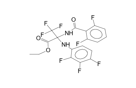 ethyl 2-(2,6-difluorobenzamido)-2-(2,3,4-trifluorophenylamino)-3,3,3-trifluoropropanoate