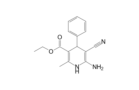 2-Amino-3-cyano-1,4-dihydro-6-methyl-4-phenylpyridin-5-carboxylic acid ethyl ester