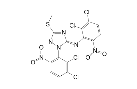 3-METHYLTHIO-1-(2,3-DICHLORO-6-NITROPHENYL)-5-(2,3-DICHLORO-6-NITROPHENYLIMINO)-2H-1,2,4-TRIAZOLE
