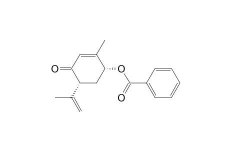 2-Cyclohexen-1-one, 4-(benzoyloxy)-3-methyl-6-(1-methylethenyl)-, (4R-cis)-