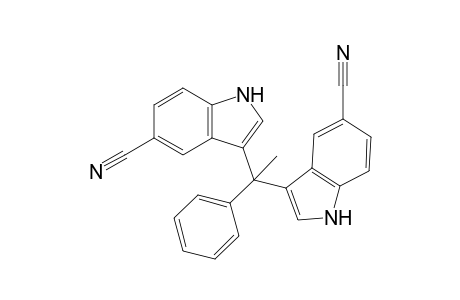 3-[1-(5-Cyano-1H-3-indolyl)-1-phenylethyl]-1H-5-indolecarbonitrile