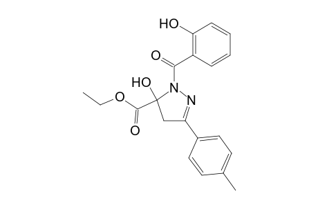 Ethyl 5-hydroxy-3-(4-methylphenyl)-1-(2-hydroxybenzoyl)-4,5-dihydro-1H-pyrazole-5-carboxylate