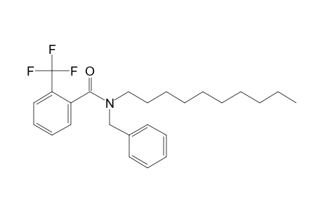 Benzamide, 2-trifluoromethyl-N-benzyl-N-decyl-