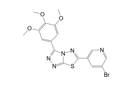 [1,2,4]triazolo[3,4-b][1,3,4]thiadiazole, 6-(5-bromo-3-pyridinyl)-3-(3,4,5-trimethoxyphenyl)-