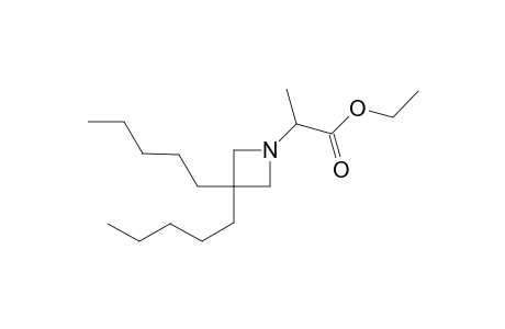 1-Carbothoxyethyl-3,3-di-n-amylazetidine