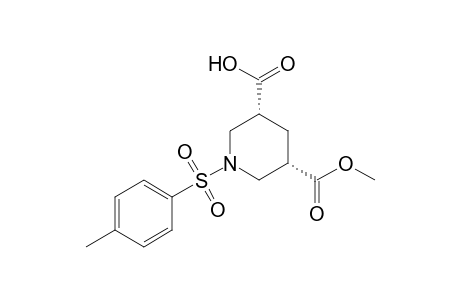 Hydrogen Methyl (3S,5R)-1-tosylpiperidine-3,5-dicarboxylate