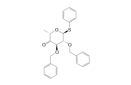 PHENYL-2,3-DI-O-BENZYL-6-DEOXY-1-THIO-ALPHA-L-ARABINO-HEXOPYRANOSID-4-ULOSE
