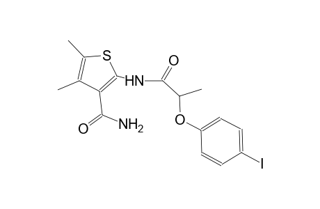 2-{[2-(4-iodophenoxy)propanoyl]amino}-4,5-dimethyl-3-thiophenecarboxamide