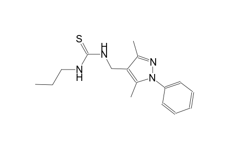 N-[(3,5-dimethyl-1-phenyl-1H-pyrazol-4-yl)methyl]-N'-propylthiourea