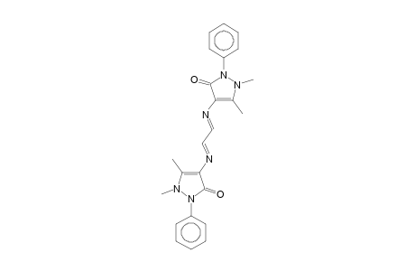 4-(((E,2E)-2-[(1,5-Dimethyl-3-oxo-2-phenyl-2,3-dihydro-1H-pyrazol-4-yl)imino]ethylidene)amino)-1,5-dimethyl-2-phenyl-1,2-dihydro-3H-pyrazol-3-one