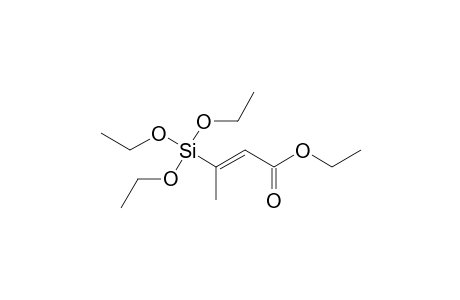 (E)-Ethyl 3-(triethoxysilyl)but-2-enoate