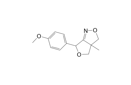 6-(4'-methoxyphenyl)-3a,4-dihydro-3a-methyl-3H,6H-furo[3,4-c]isoxazole