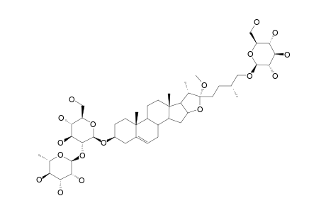 (3-BETA,22-ALPHA,25R)-26-(BETA-D-GLUCOPYRANOSYLOXY)-22-METHOXYFUROST-5-EN-3-YL-O-[6-DEOXY-ALPHA-L-MANNOPYRANOSYL-(1->2)]-BETA-D-GLUCOPYRANOSIDE