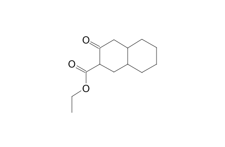 2-NAPHTHALENECARBOXYLIC ACID, DECAHYDRO-3-OXO-, ETHYL ESTER, (2alpha,4Aalpha,8Abeta)-