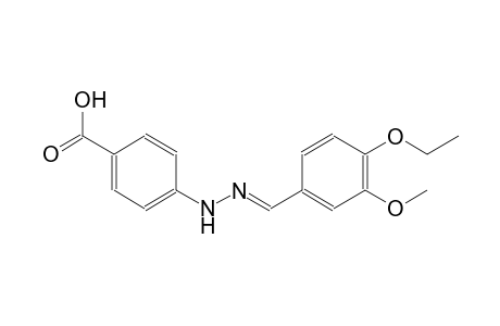 4-[(2E)-2-(4-ethoxy-3-methoxybenzylidene)hydrazino]benzoic acid