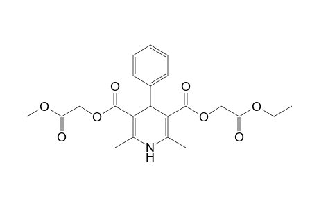Ethoxycarbonylmethyl methoxycarbonylmethyl 1,4-dihydro-2,6-dimethyl-4-phenylpyridine-3,5-dicarboxylate