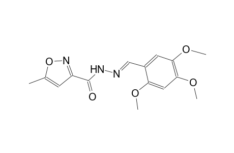5-methyl-N'-[(E)-(2,4,5-trimethoxyphenyl)methylidene]-3-isoxazolecarbohydrazide