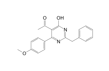 2-benzyl-4-hydroxy-6-(p-methoxyphenyl)-5-pyrimidinyl methyl ester
