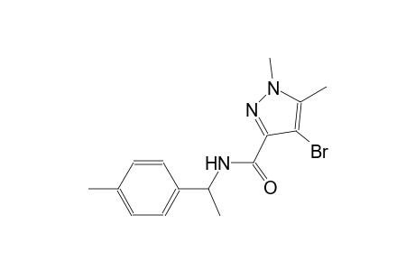 4-bromo-1,5-dimethyl-N-[1-(4-methylphenyl)ethyl]-1H-pyrazole-3-carboxamide